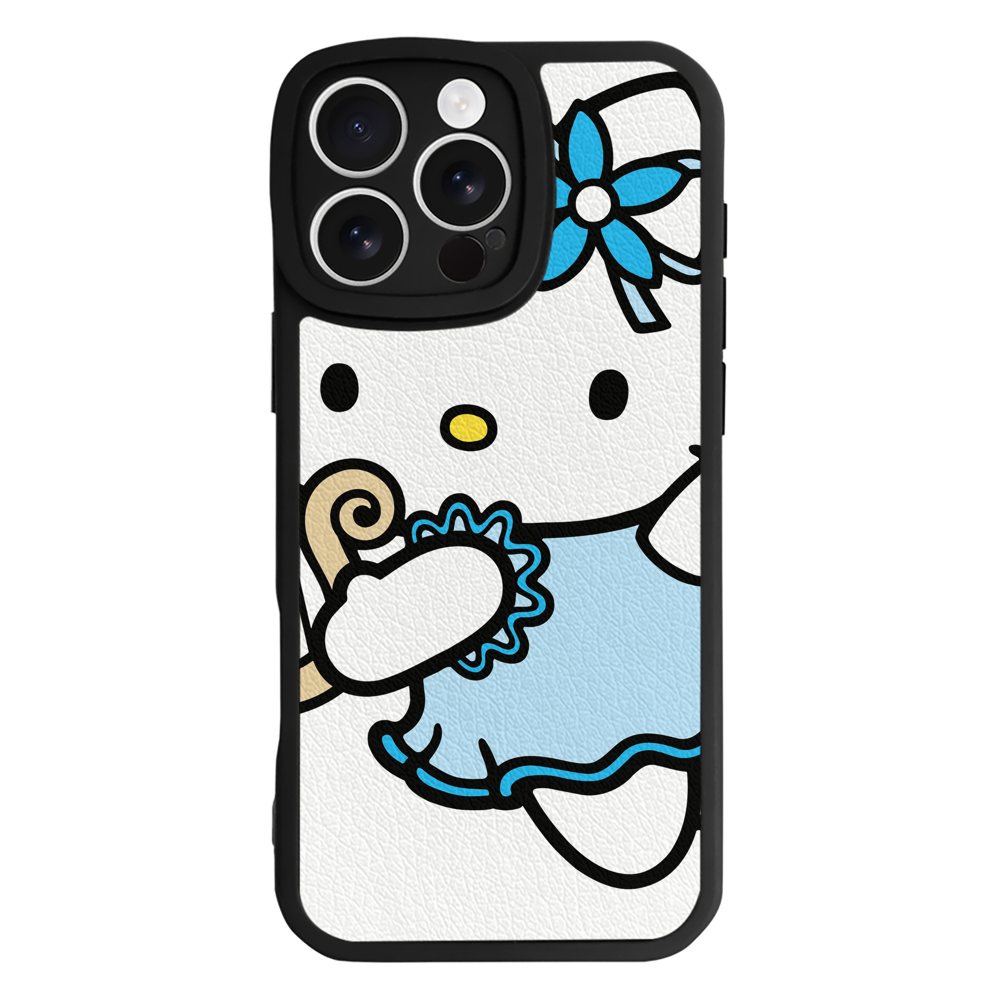 （画像用） Hello Kitty ハローキティ 【iPhone 16シリーズ対応】シリコンスマホケース（レザー調） 材質：シリコン